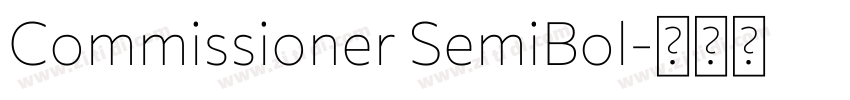 Commissioner SemiBol字体转换 Commissioner SemiBol字体转换